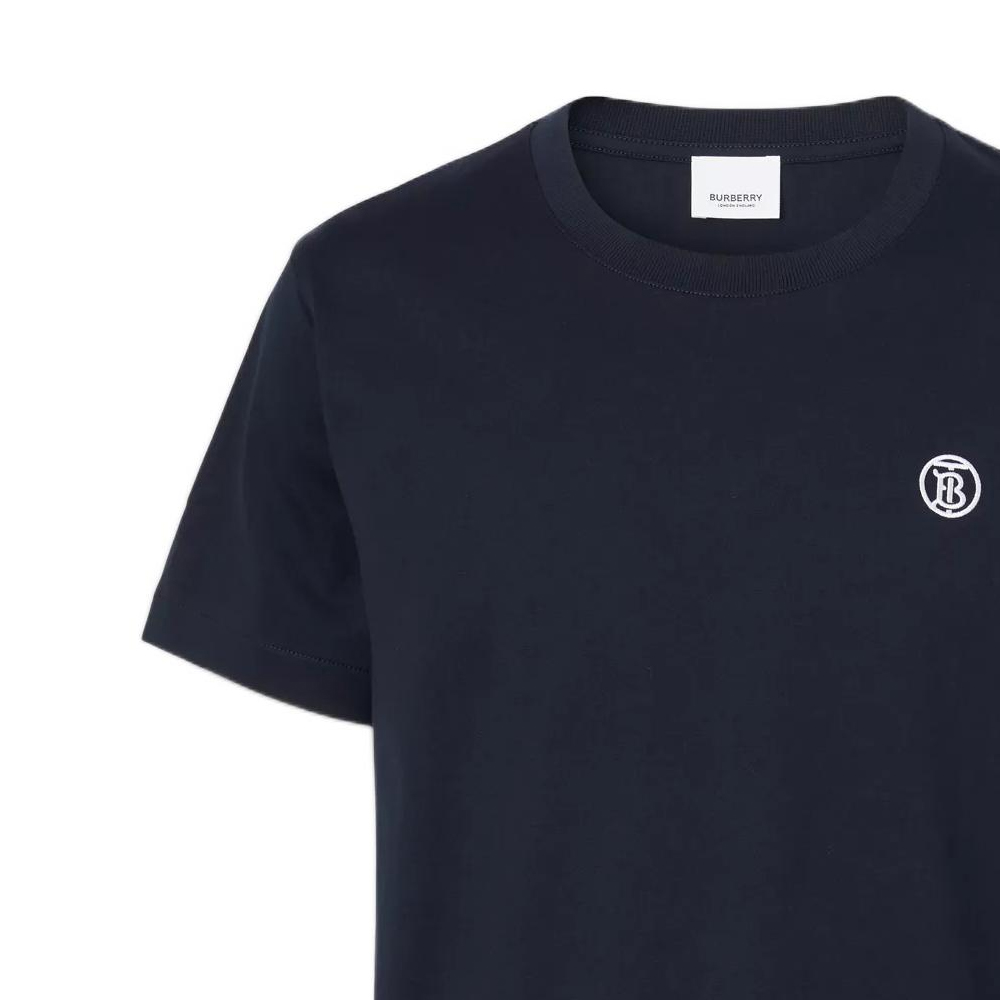 Details for バーバリー SS22 ロゴプリント クルーネック カジュアルTシャツ コールブルー. 80561761