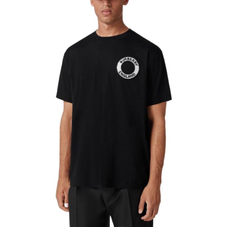 Burberry SS22 Logo Print Crewneck Pullover T-Shirt Black . 80602231 圖 4