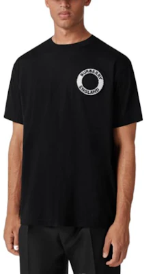 Burberry SS22 Camiseta Negra Cuello Redondo con Logo Impreso. 80602231 Shop Burberry SS22 Camiseta Negra Cuello Redondo con Logo Impreso. 80602231