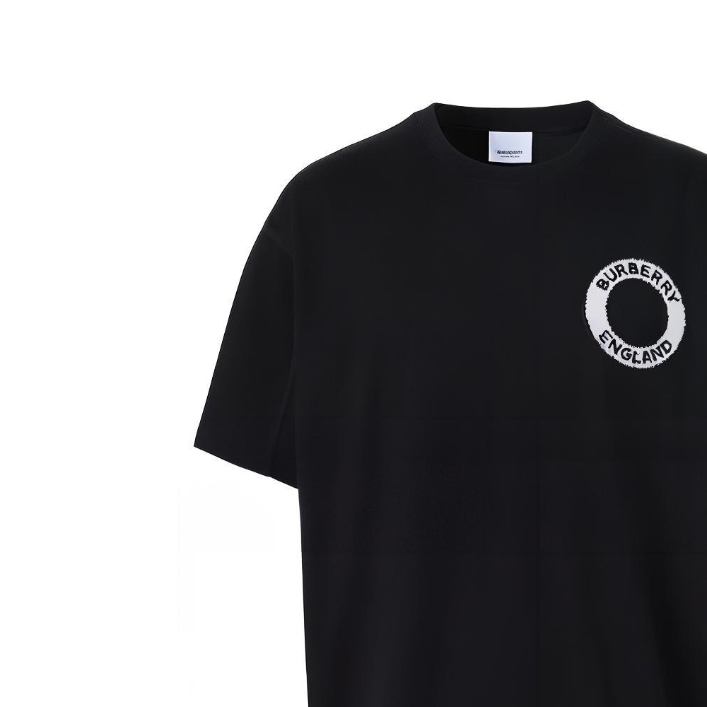 Burberry SS22 Logo Print Crewneck Pullover T-Shirt Black . 80602231 圖 5