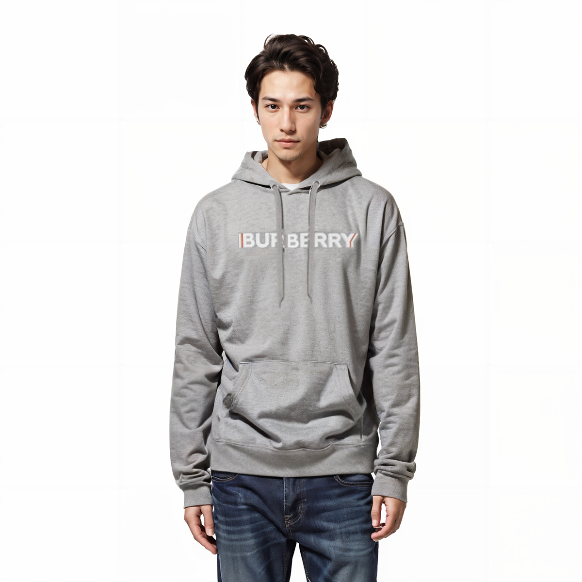 Purchase 버버리 SS22 로고 프린트 크루넥 스웨트셔츠 남성 그레이 80529791