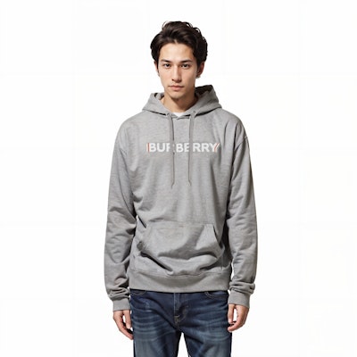 버버리 SS22 로고 프린트 크루넥 스웨트셔츠 남성 그레이 80529791 Purchase 버버리 SS22 로고 프린트 크루넥 스웨트셔츠 남성 그레이 80529791