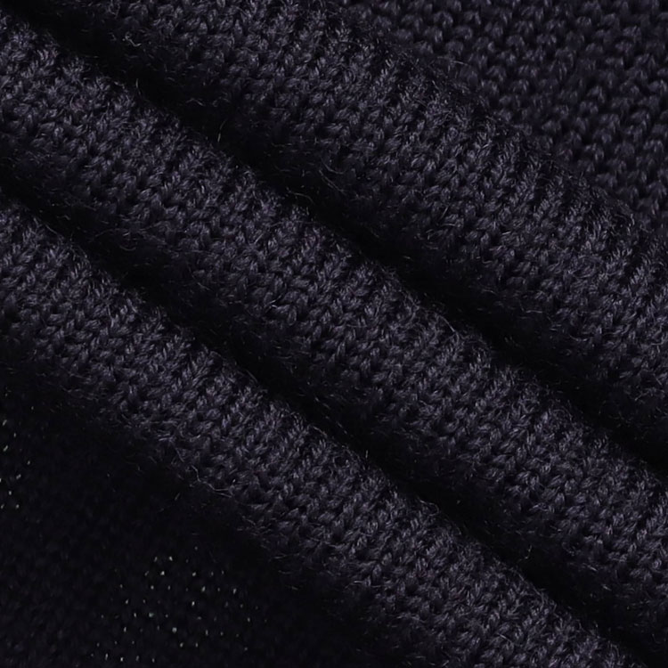 Sizing Burberry SS22 Logo Baju Wool Blend Knit Hitam 80511281