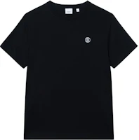 Burberry SS22 Monogram Cotton Short Sleeve T-Shirt Black 80529651 Burberry SS22 Monogram Cotton Short Sleeve T-Shirt Black 80529651