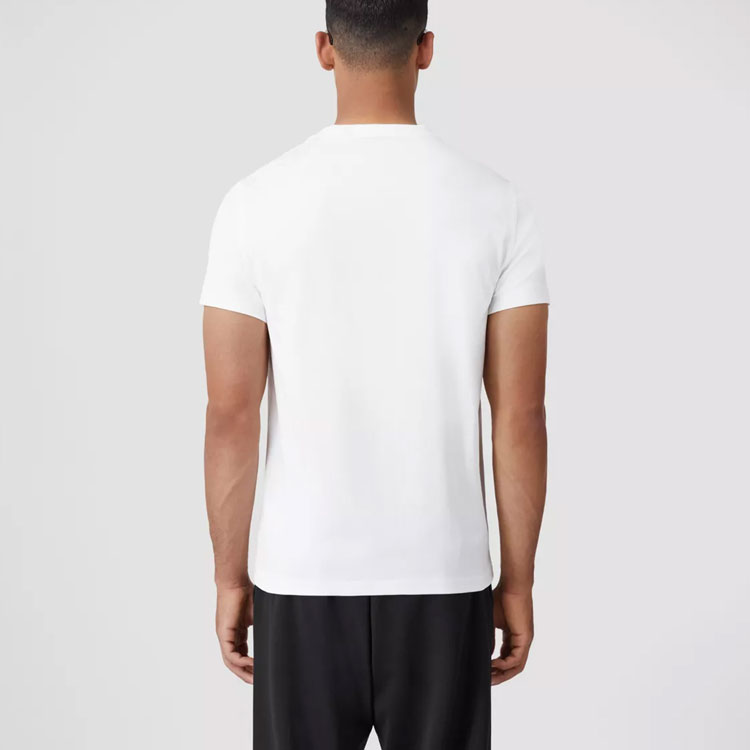 Purchase Burberry SS22 Monogram Cotton Short Sleeve T-Shirt  White 80534221