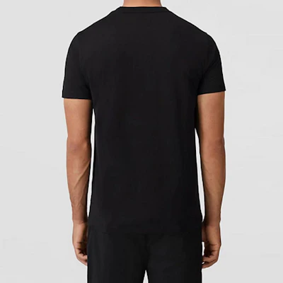 Burberry SS22 Monogram Baju-T Lengan Pendek Kapas Hitam 80529651 Details for Burberry SS22 Monogram Baju-T Lengan Pendek Kapas Hitam 80529651