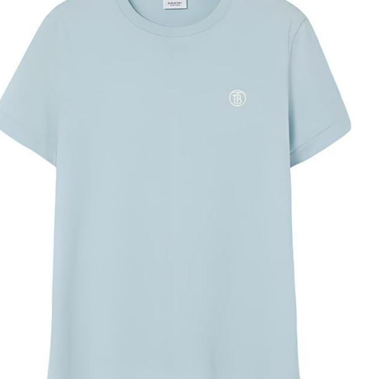 Burberry SS22 Monogram Cotton T-Shirt  Duck Egg Blue. 80654011 圖 7
