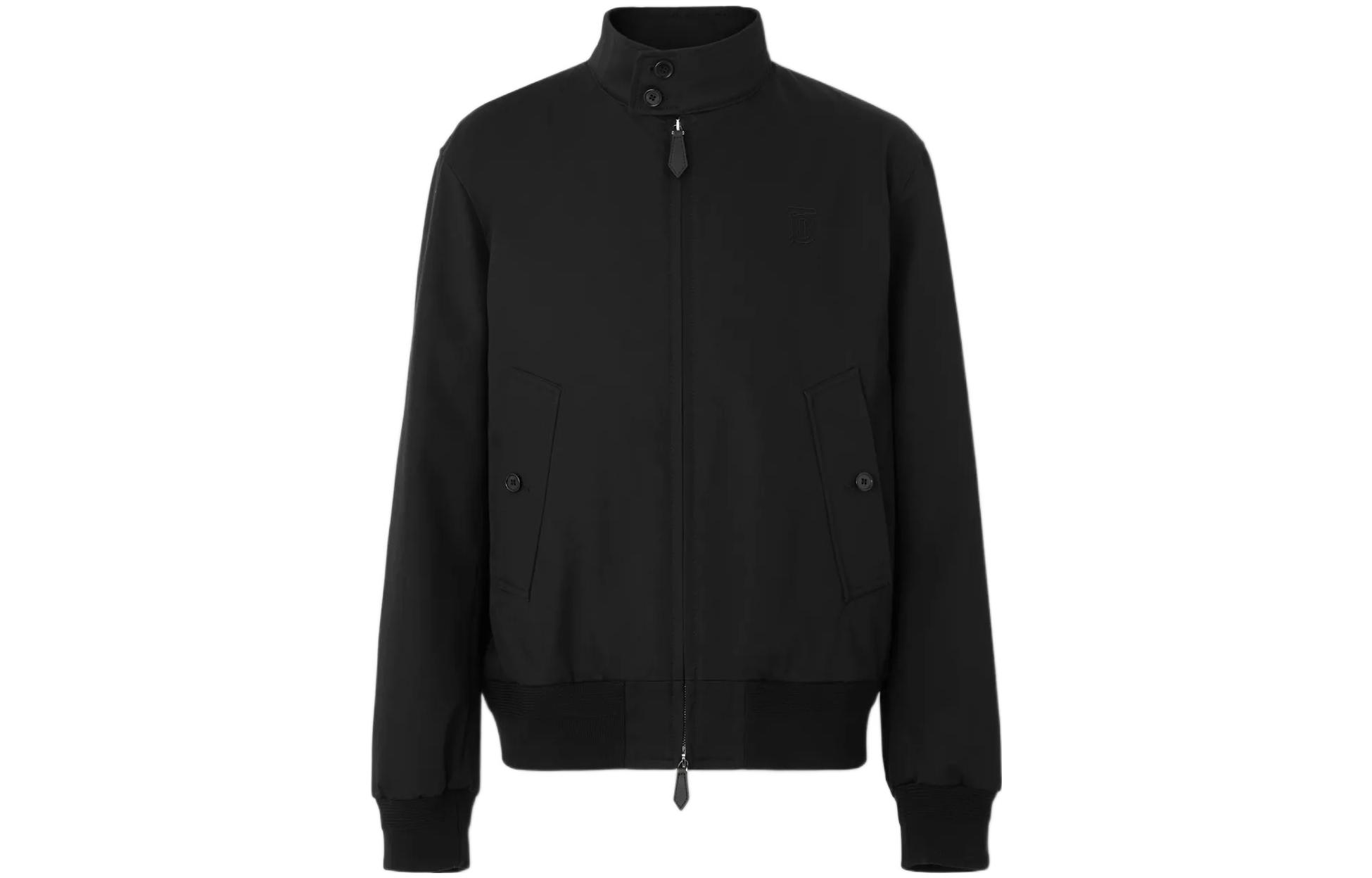 Burberry SS22 Monogram Harrington Jacket Black 80509301