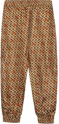 Burberry SS22 Monogram Print Jogger Coklat Celana Santai. 80513241 Order Burberry SS22 Monogram Print Jogger Coklat Celana Santai. 80513241