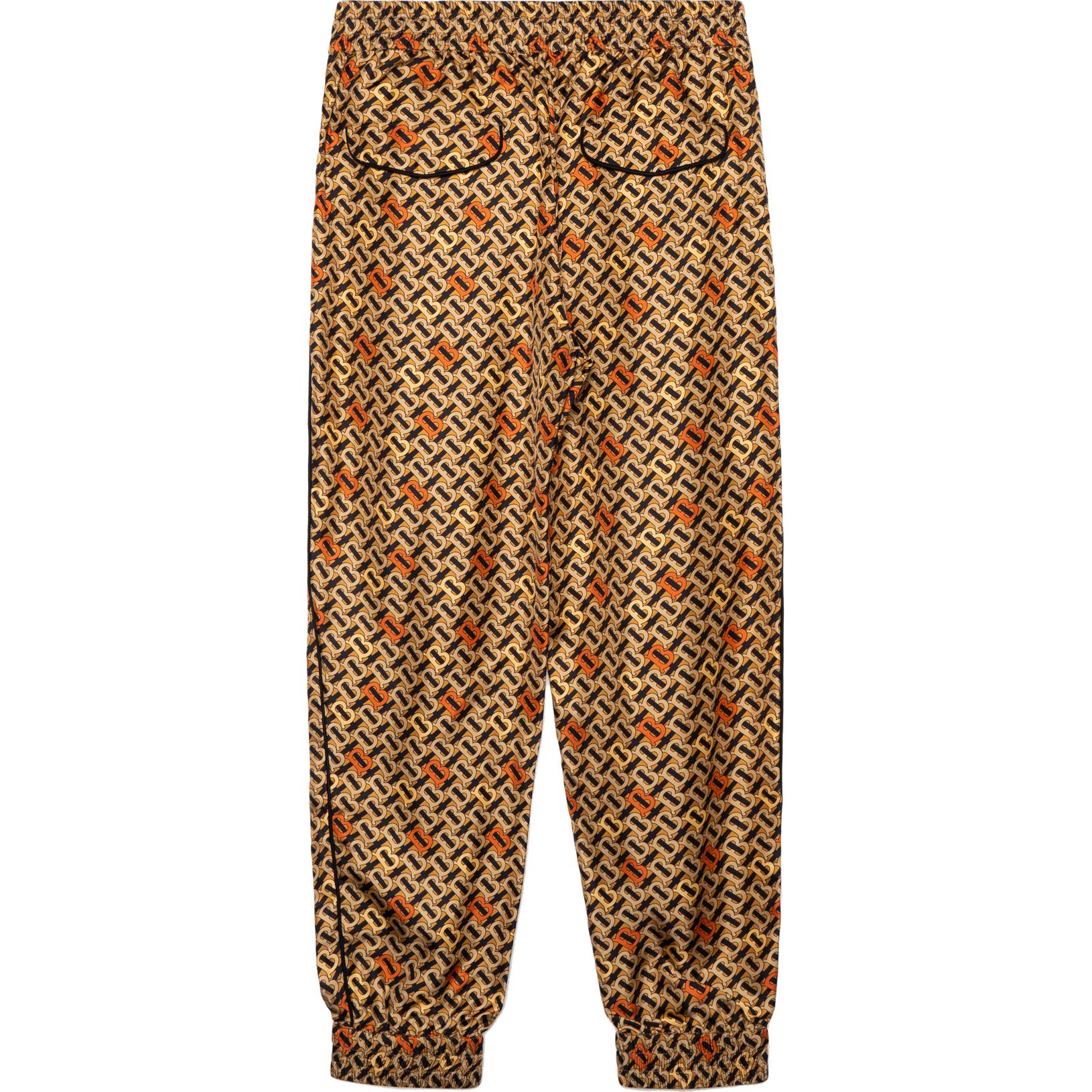 Lookbook Burberry SS22 Monogram Print Jogger Coklat Celana Santai. 80513241