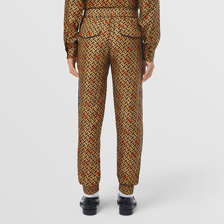 Details for Burberry SS22 Monogram Print Jogger Coklat Celana Santai. 80513241