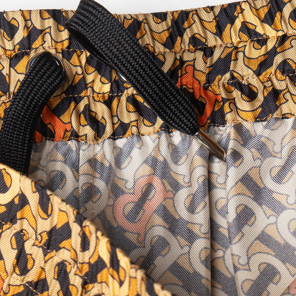 Cheap Burberry SS22 Monogram Print Jogger Coklat Celana Santai. 80513241