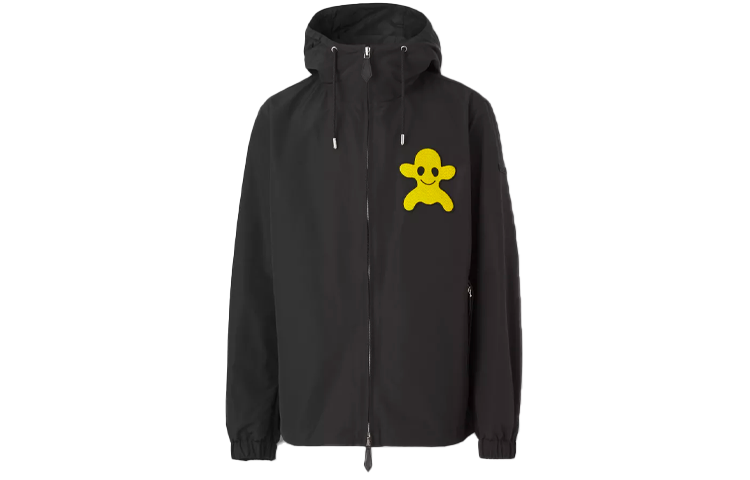 Burberry SS22 Monster Pattern Hooded Jacket Black 80518831