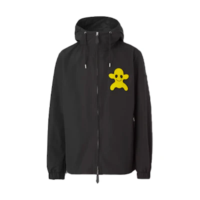 Burberry SS22 Monster Pattern Hooded Jacket Black 80518831