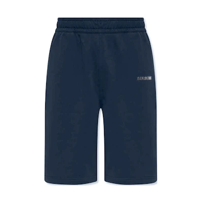 Burberry SS22 Navy Blue Casual Shorts with Logo Print. 80501641