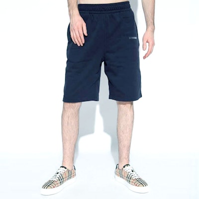 バーバリー SS22 ネイビーブルー ロゴプリント入りカジュアルショーツ 80501641 Shop バーバリー SS22 ネイビーブルー ロゴプリント入りカジュアルショーツ 80501641