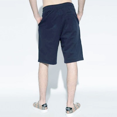 バーバリー SS22 ネイビーブルー ロゴプリント入りカジュアルショーツ 80501641 Purchase バーバリー SS22 ネイビーブルー ロゴプリント入りカジュアルショーツ 80501641