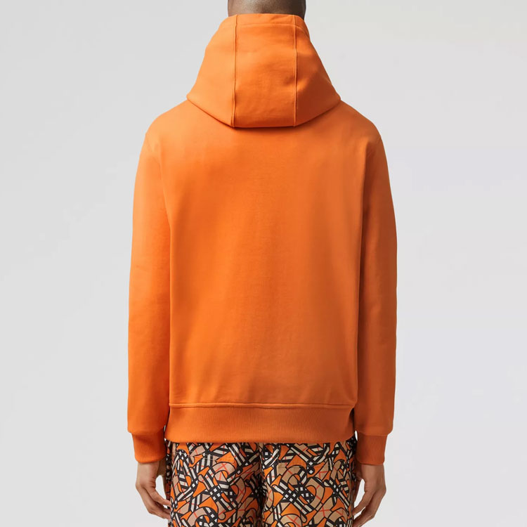 Burberry SS22 Orange Logo Patch Pullover Hoodie Unisex. 80572591 圖 4
