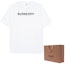 Shop Burberry SS22 Oversized Logo Print White Short Sleeve T-Shirt for Men. 80530091