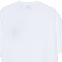 Sizing 巴宝莉SS22男士宽松版白色短袖T恤大Logo设计。 80530091