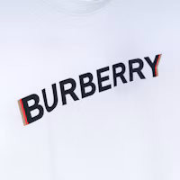Cheap 巴宝莉SS22男士宽松版白色短袖T恤大Logo设计。 80530091