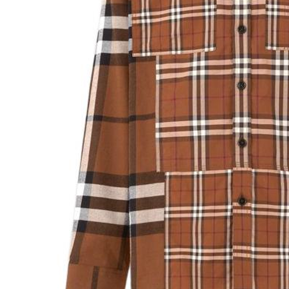 Details for Burberry SS22 Patchwork Check Flannel Shirt  Multicolor. 80501331