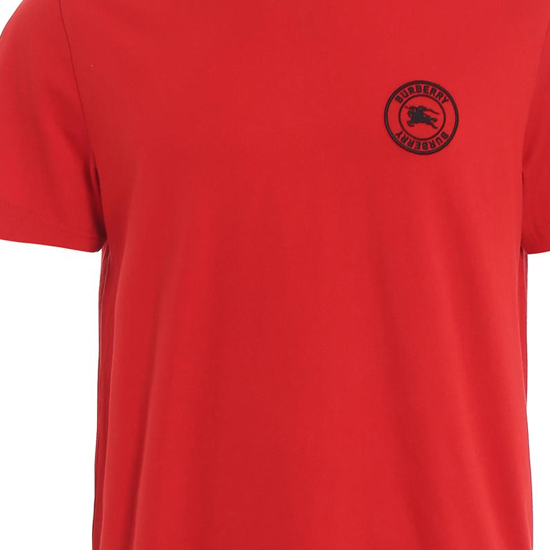 Burberry SS22 Red Casual Equestrian Logo Crewneck Short Sleeve T-Shirt Men 80078151 圖 7
