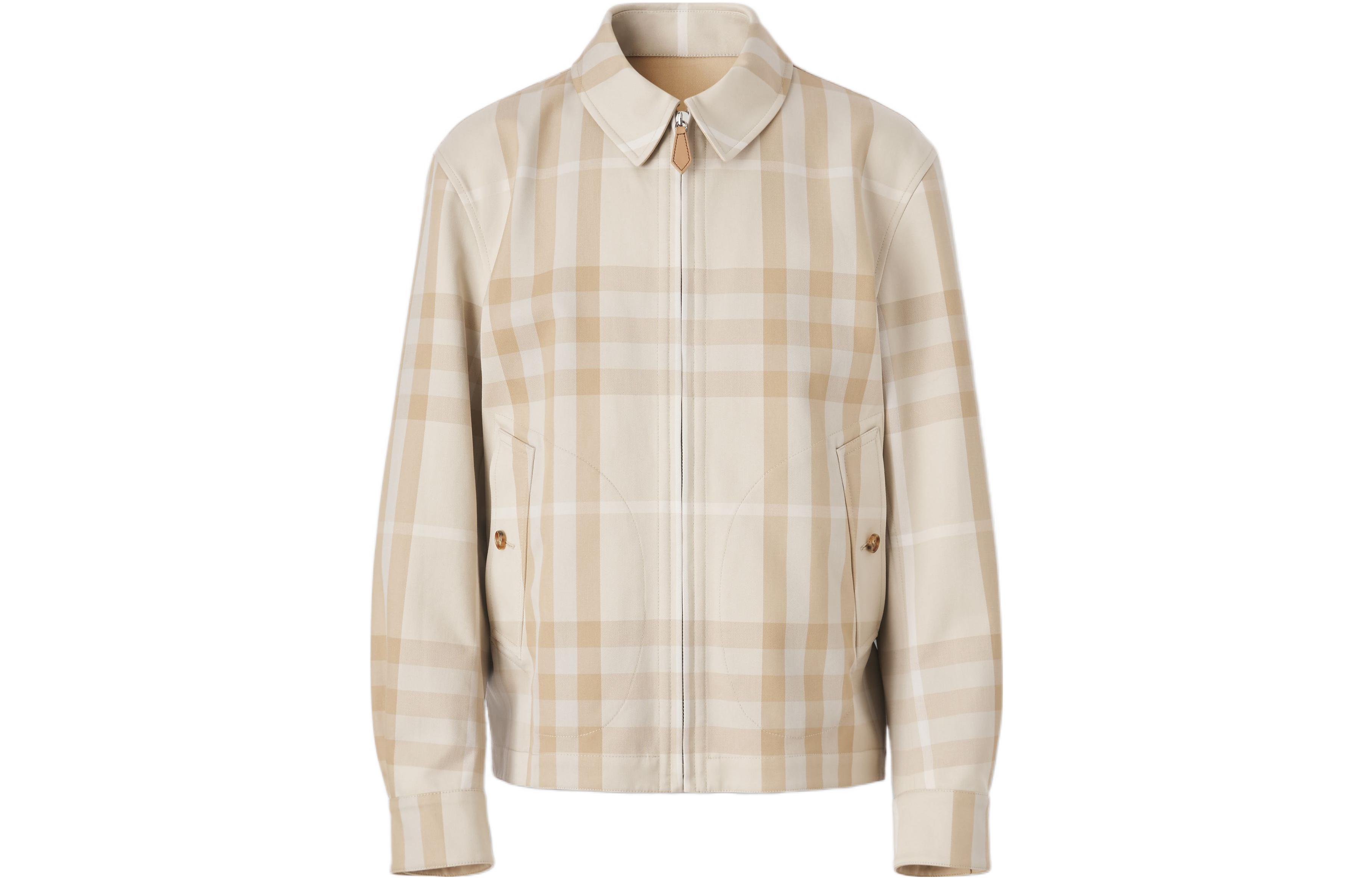 Burberry SS22 Reversible Check Zip Jacket  Soft Yellow-Brown 80509891 圖 3