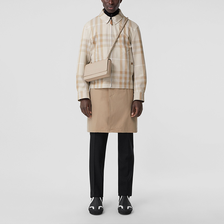 Burberry SS22 Reversible Check Zip Jacket  Soft Yellow-Brown 80509891 圖 4