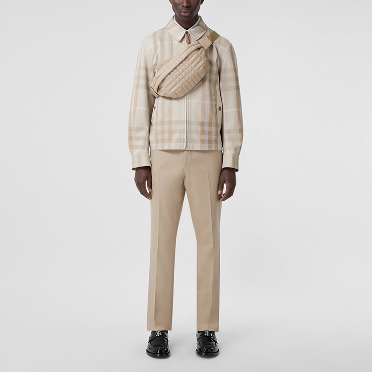 Burberry SS22 Reversible Check Zip Jacket  Soft Yellow-Brown 80509891 圖 5