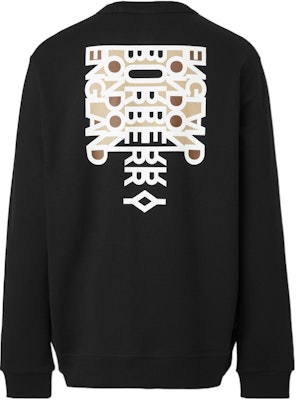 Burberry SS22 標語印花棉質圓領套頭衫黑色 80514641 Buy Burberry SS22 標語印花棉質圓領套頭衫黑色 80514641