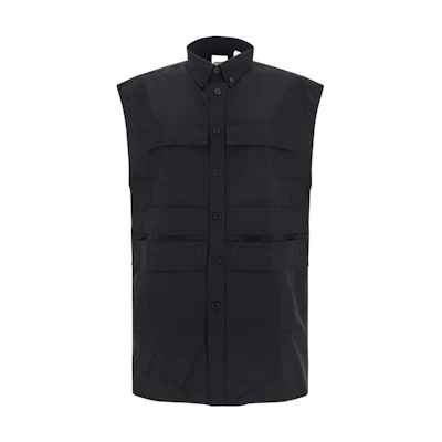 Burberry SS22 Solid Color Polo Shirt Men’s Black 80518971