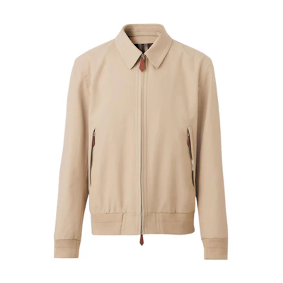 Burberry SS22 Solid Cotton Zip Jacket Light Tawny 80490671