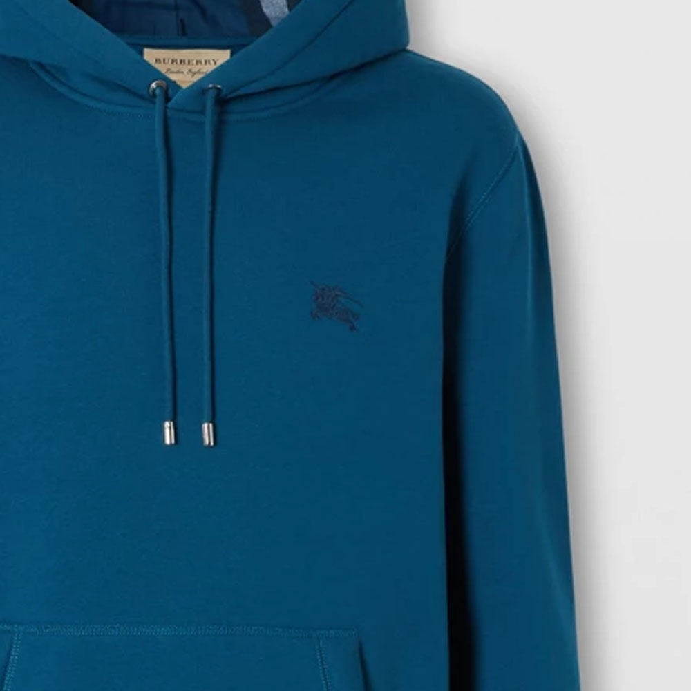 Burberry SS22 Solid Logo Print Drawstring Hoodie Men’s Mineral Blue. 80389081 圖 6