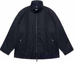 Burberry SS22 Solid Logo Zip Casual Jacket Navy Black 80509351 Burberry SS22 Solid Logo Zip Casual Jacket Navy Black 80509351