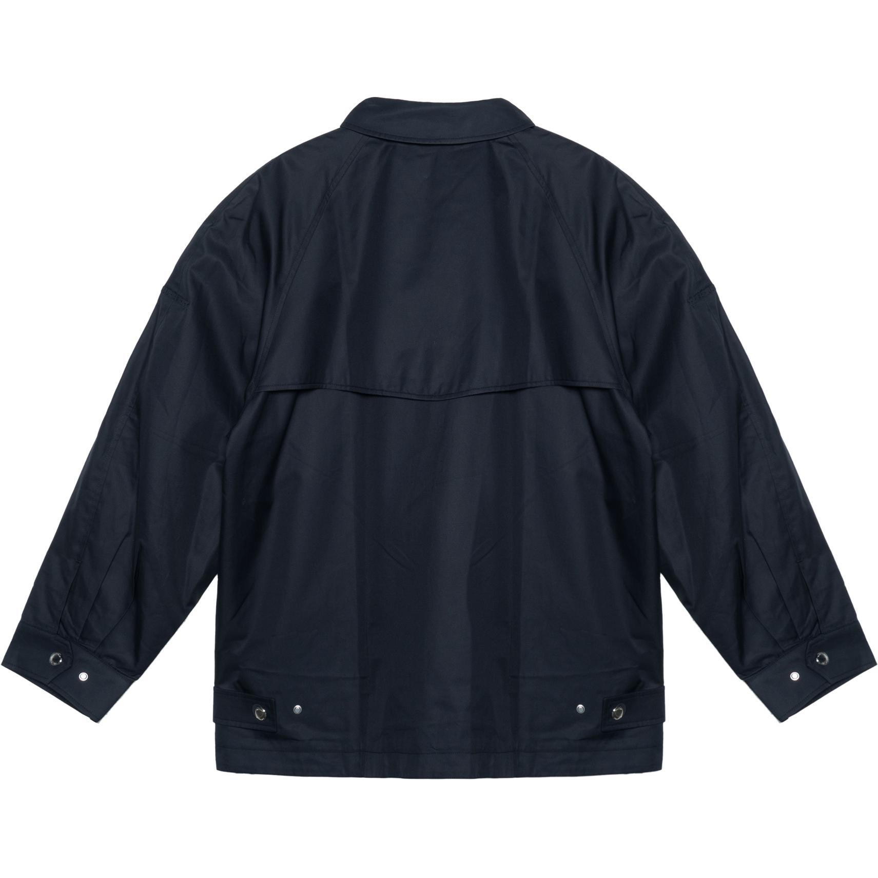 Burberry SS22 Solid Logo Zip Casual Jacket  Navy Black 80509351 圖 3