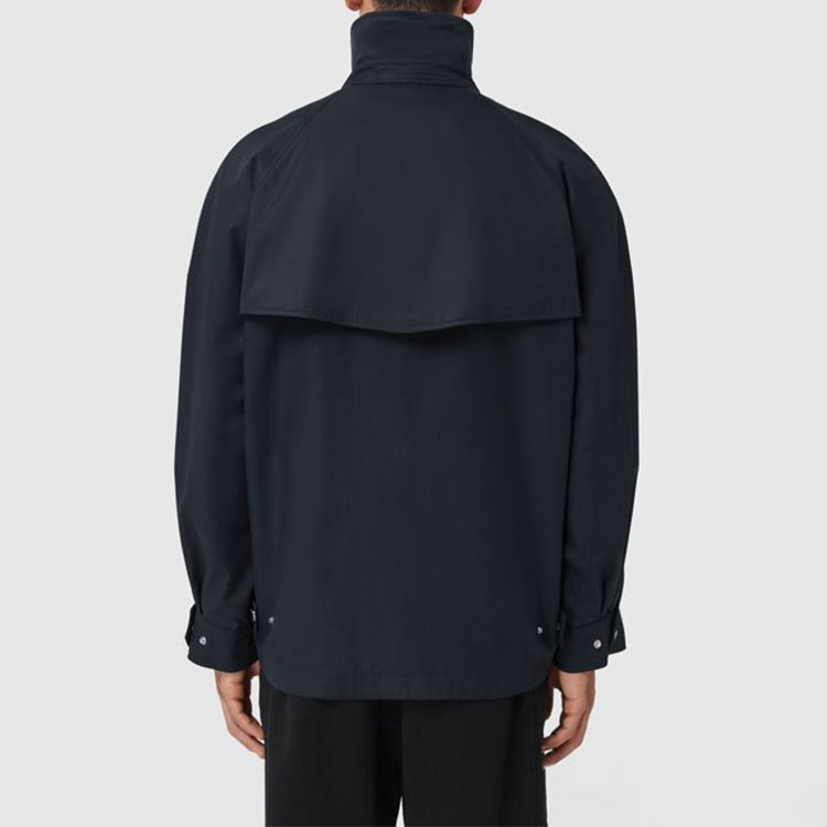 Burberry SS22 Solid Logo Zip Casual Jacket  Navy Black 80509351 圖 5