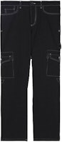 Burberry SS22 Straight Leg Contrast Stitch Jeans Black 80492961 Burberry SS22 Straight Leg Contrast Stitch Jeans Black 80492961
