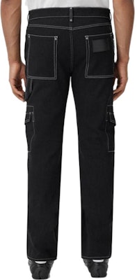 Burberry SS22 Straight Leg Contrast Stitch Jeans Black 80492961 Shop Burberry SS22 Straight Leg Contrast Stitch Jeans Black 80492961