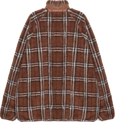 Burberry SS22 經典格紋拼接羊毛外套 男士深樺棕色 80478681 Lookbook Burberry SS22 經典格紋拼接羊毛外套 男士深樺棕色 80478681