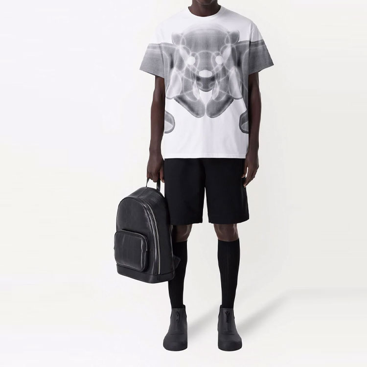 Burberry SS22 White Transparent Teddy Bear Print Short Sleeve T-Shirt Mens. 80483291 圖 4