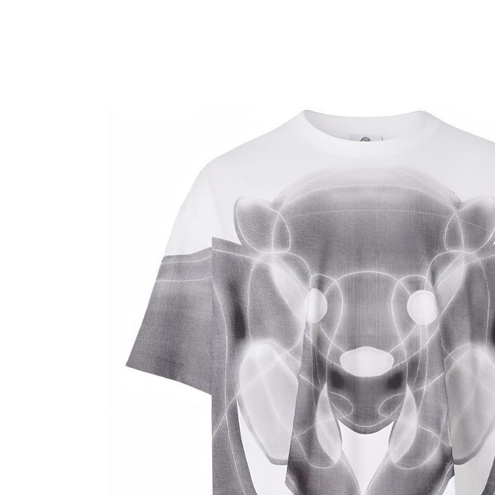 Burberry SS22 White Transparent Teddy Bear Print Short Sleeve T-Shirt Mens. 80483291 圖 5
