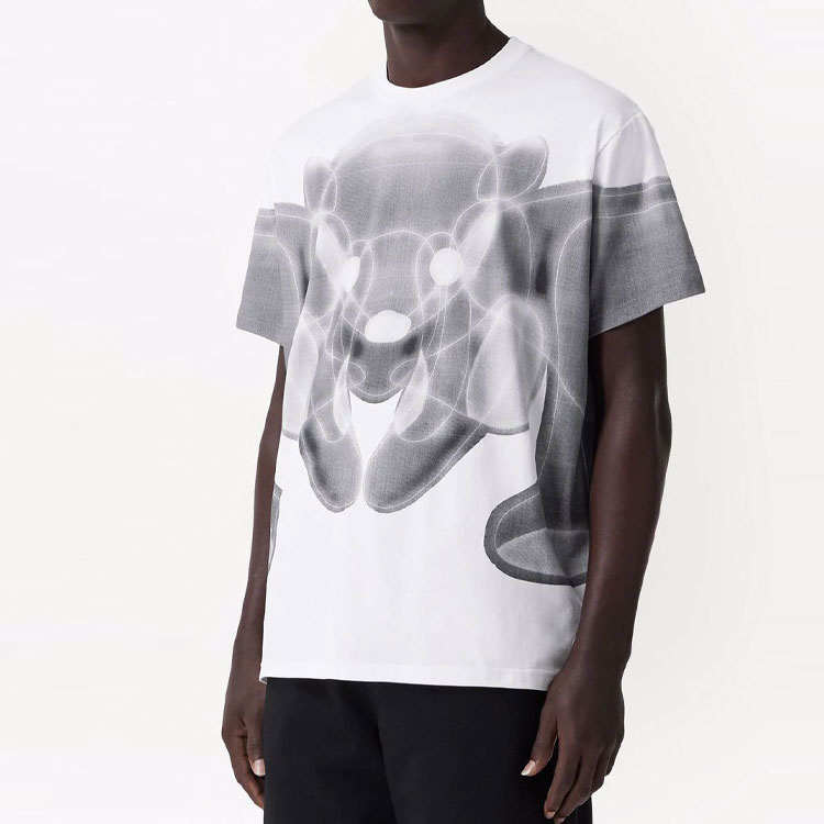 Burberry SS22 White Transparent Teddy Bear Print Short Sleeve T-Shirt Mens. 80483291 圖 6