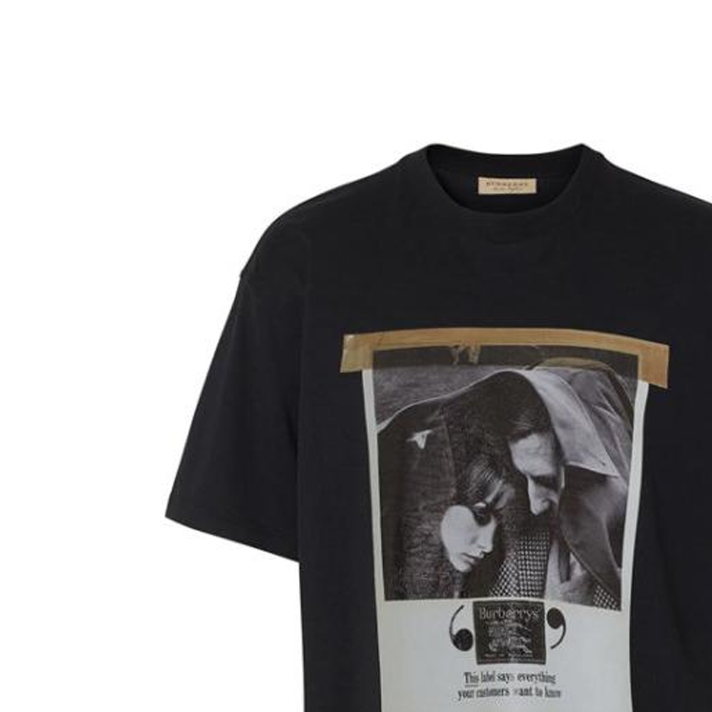Burberry SS23 1965 Archive Graphic Cotton Crewneck T-Shirt Men’s Black 80099741 圖 6