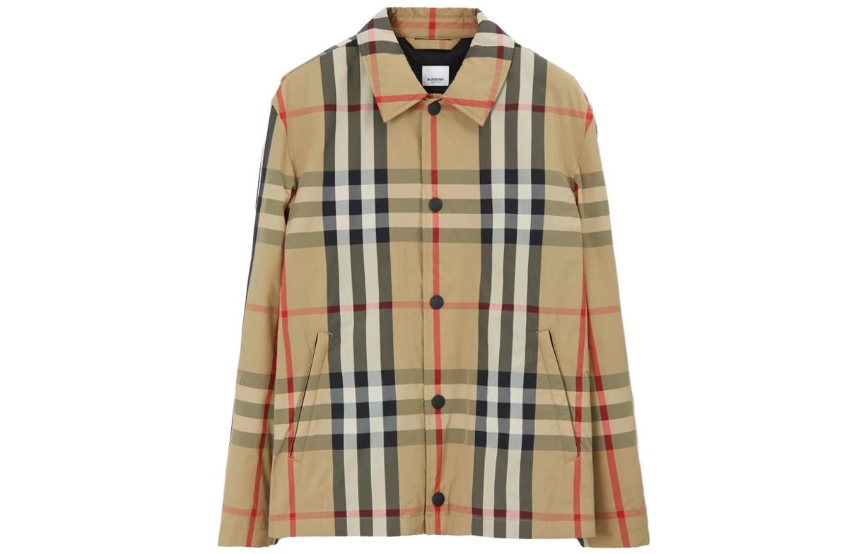 Burberry SS23  Beige Check Single-Breasted Jacket 8070347-1002 圖 2