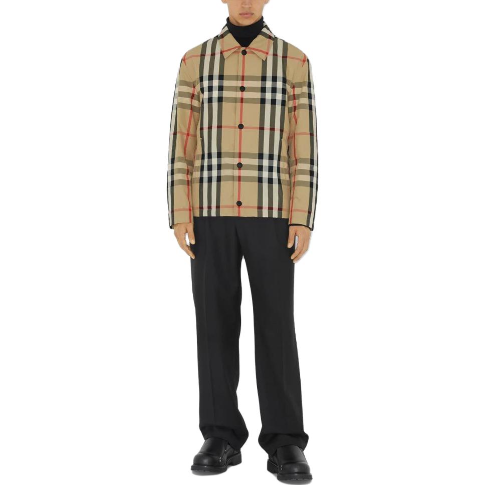 Burberry SS23  Beige Check Single-Breasted Jacket 8070347-1002 圖 3