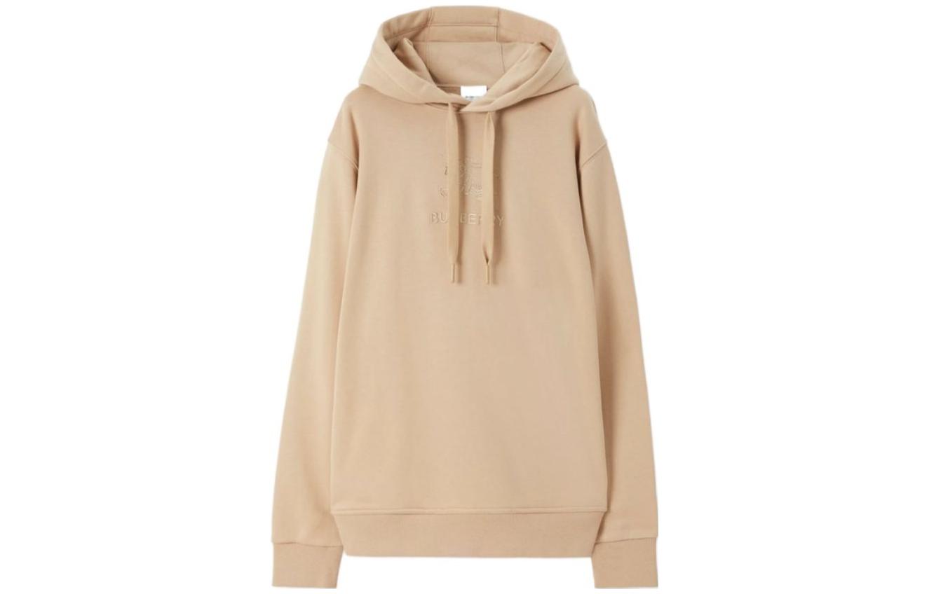 Burberry SS23  Beige Hoodie with Solid Color and Logo Embroidery. 80727461 圖 2