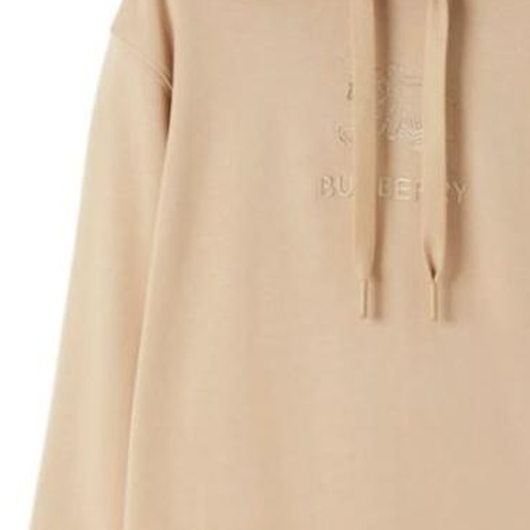 Burberry SS23  Beige Hoodie with Solid Color and Logo Embroidery. 80727461 圖 7