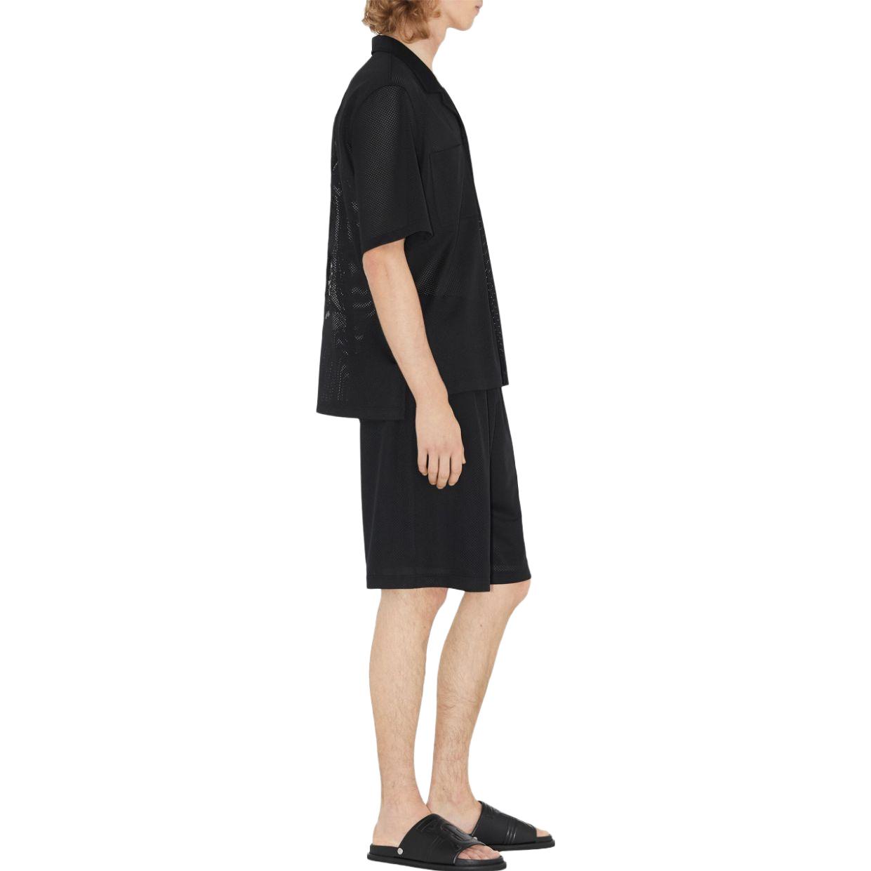 Burberry SS23  Black Casual Straight Mesh Shorts with Elastic Waist. 80673591 圖 5