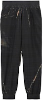 Burberry SS23 Black Check Elastic Waist Jogger Pants 80709811 Burberry SS23 Black Check Elastic Waist Jogger Pants 80709811